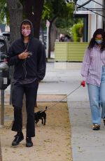 DUA LIPA and Anwar Hadid Out with Their Dog in West Hollywood 09/110/2020