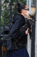 DUA LIPA Out with Her Dog in New York 09/23/2020