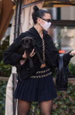 DUA LIPA Out with Her Dog in New York 09/23/2020
