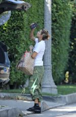 ELISABETTA CANALIS Shopping at Bristol Farms in West Hollywood 09/25/2020