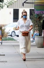 ELIZABETH OLSEN Heading to Alfred Coffee in Los Angeles 09/08/2020