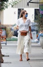 ELIZABETH OLSEN Heading to Alfred Coffee in Los Angeles 09/08/2020