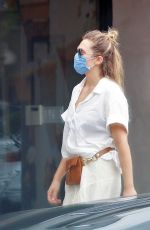 ELIZABETH OLSEN Heading to Alfred Coffee in Los Angeles 09/08/2020