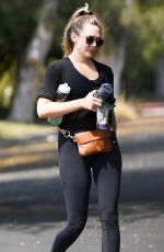 ELIZABETH OLSEN Leaves a Private Gym in Sherman Oaks 09/09/2020