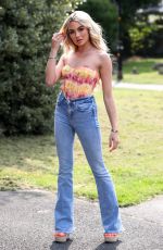 ELLA RAE WISE on the Set of TOWIE in Essex 09/12/2020