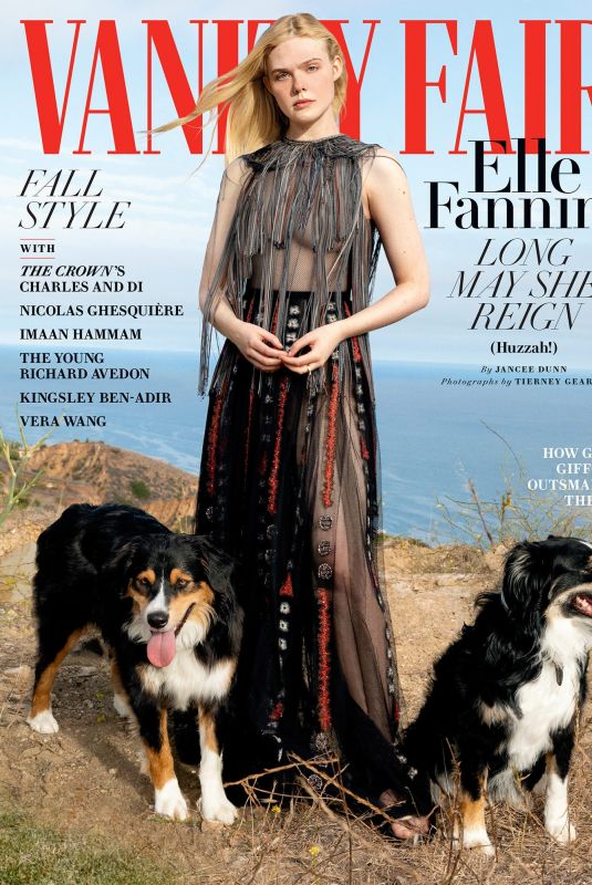 ELLE FANNING in Vanity Fair Magazine, October 2020