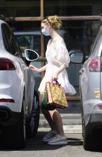 ELLE FANNING Out Shopping in Los Angeles 09/09/2020