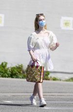 ELLE FANNING Out Shopping in Los Angeles 09/09/2020