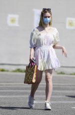 ELLE FANNING Out Shopping in Los Angeles 09/09/2020