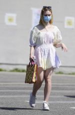 ELLE FANNING Out Shopping in Los Angeles 09/09/2020