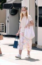 ELLE FANNING Out Shopping in Los Angeles 09/18/2020