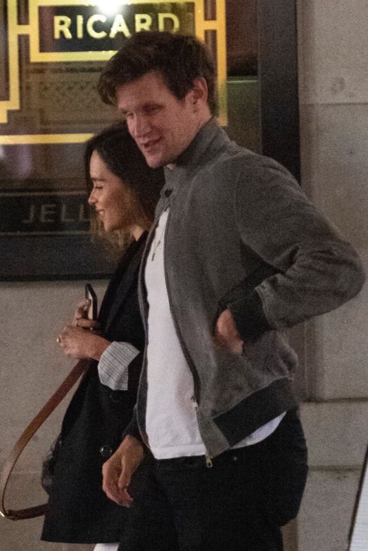 EMILIA CLARKE and Matt Smith Out in London 09/11/2020