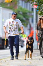 EMILY RATAJKOWSKI and Sebastian Bear McClard Out with Their Dog in New York 09/26/2020