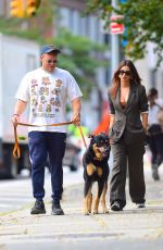 EMILY RATAJKOWSKI and Sebastian Bear McClard Out with Their Dog in New York 09/26/2020