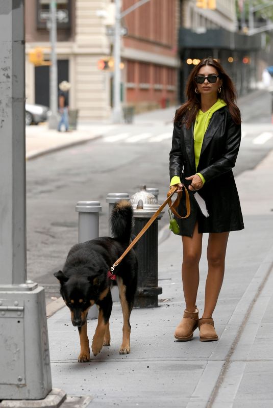 EMILY RATAJKOWSKI Out with Colombo in New York 09/11/2020