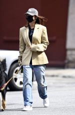 EMILY RATAJKOWSKI Out with Her Dog in New York 09/18/2020