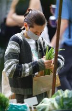 EMMA CORRIN Shopping at Farmers Market in London 09/21/2020