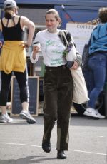 EMMA CORRIN Shopping at Farmers Market in London 09/21/2020