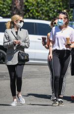 EMMA ROBERTS abd KRISTEN STEWART Out in Los Angeles 08/30/2020