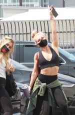 EMMA SLATER, SHARNA BURGESS and PETA MURGATROYD at DWTS Rehearsal Studios in Los Angeles 09/17/2020