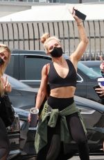EMMA SLATER, SHARNA BURGESS and PETA MURGATROYD at DWTS Rehearsal Studios in Los Angeles 09/17/2020