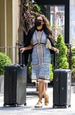 FAMKE JANSSEN Wearing a Mask Out in New York 09/18/2020