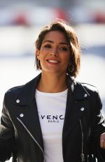 FRANKIE BRIDGE in Denim Arrives at a Studios in London 08/30/2020