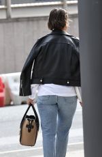 FRANKIE BRIDGE in Denim Arrives at a Studios in London 08/30/2020