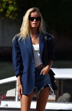 FRIDA AASEN in Denim Shorts at 77th Venezia Film Festival 09/03/2020