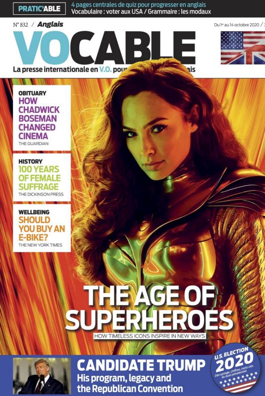 GAL GADOT in Vocable Anglais Magazine, October 2020