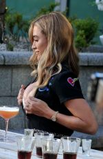 GEORGIA HARRISON on the Set of Olivia Meets Her Match in Manchester 09/02/202