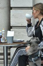 GEORGIA STEEL Out with Her Dog in Brentwood 09/14/2020