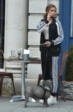 GEORGIA STEEL Out with Her Dog in Brentwood 09/14/2020