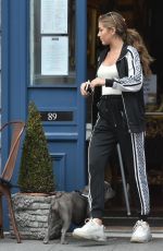 GEORGIA STEEL Out with Her Dog in Brentwood 09/14/2020