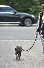 GEORGIA STEEL Out with Her Dog in Brentwood 09/14/2020