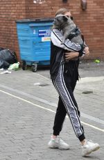 GEORGIA STEEL Out with Her Dog in Brentwood 09/14/2020