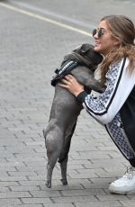 GEORGIA STEEL Out with Her Dog in Brentwood 09/14/2020