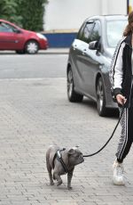 GEORGIA STEEL Out with Her Dog in Brentwood 09/14/2020