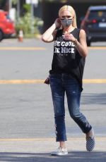 GWEN STEFANI in Ripped Denim Out Shopping in Encino 09/27/2020