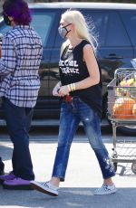 GWEN STEFANI in Ripped Denim Out Shopping in Encino 09/27/2020