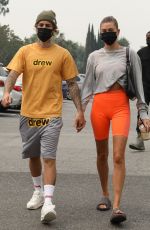 HAILEY and Justin BIEBER Heading to Pilates Class in Beverly Hills 09/12/2020