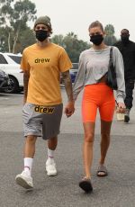 HAILEY and Justin BIEBER Heading to Pilates Class in Beverly Hills 09/12/2020