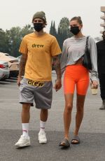 HAILEY and Justin BIEBER Heading to Pilates Class in Beverly Hills 09/12/2020