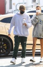 HAILEY and Justin BIEBER Out for Breakfast After a Workout in West Hollywood 09/23/2020