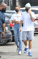 HAILEY and Justin BIEBER Out in Santa Monica 09/13/2020