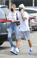 HAILEY and Justin BIEBER Out in Santa Monica 09/13/2020