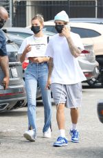 HAILEY and Justin BIEBER Out in Santa Monica 09/13/2020