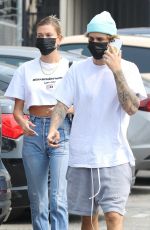 HAILEY and Justin BIEBER Out in Santa Monica 09/13/2020
