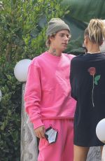 HAILEY and Justin BIEBER Visiting a Friend in West Hollywood 09/15/2020