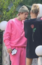 HAILEY and Justin BIEBER Visiting a Friend in West Hollywood 09/15/2020